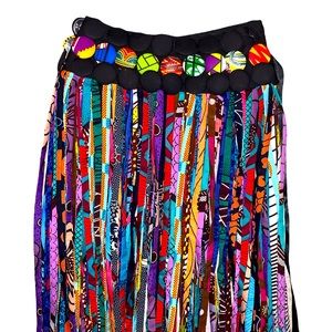 HANDMADE Multicolor Wrap Around Skirt